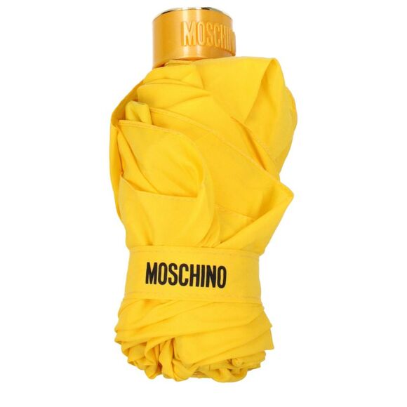Moschino Foldable Compact Umbrella Women Yellow Miscellaneous Accessories